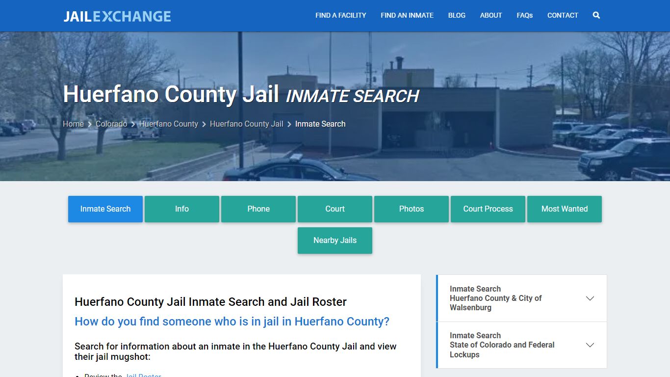 Huerfano County Jail Inmate Search - Jail Exchange