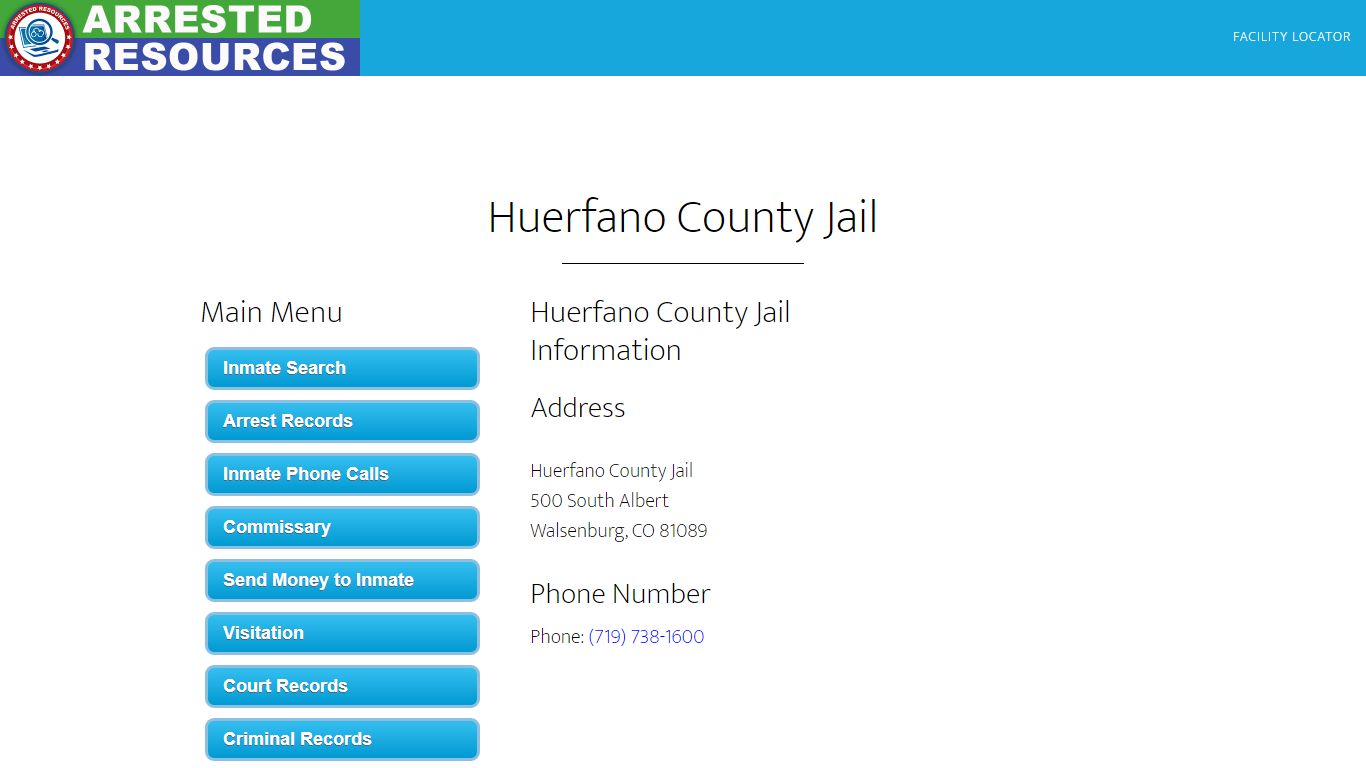Huerfano County Jail - Inmate Search - Walsenburg, CO - Arrested Resources
